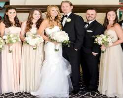 She served as a bridesmaid on the wedding of the American sitcom </br>Reba co-star  Joanna Garcia Swisher along with Reba McEntire who was also their 